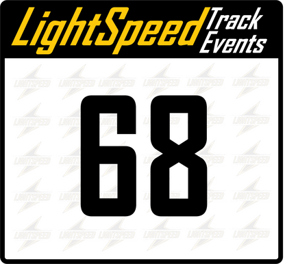 Time Trial Number Plate/Banner Package